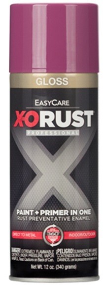 X-O Rust XOP33-AER Gloss SAFETY PURPLE Anti-Rust Enamel Spray Paint – 1 Pack