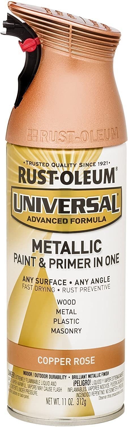 Rust-Oleum 249132-6PK Universal All Surface Metallic Spray Paint, 11 oz, Aged…