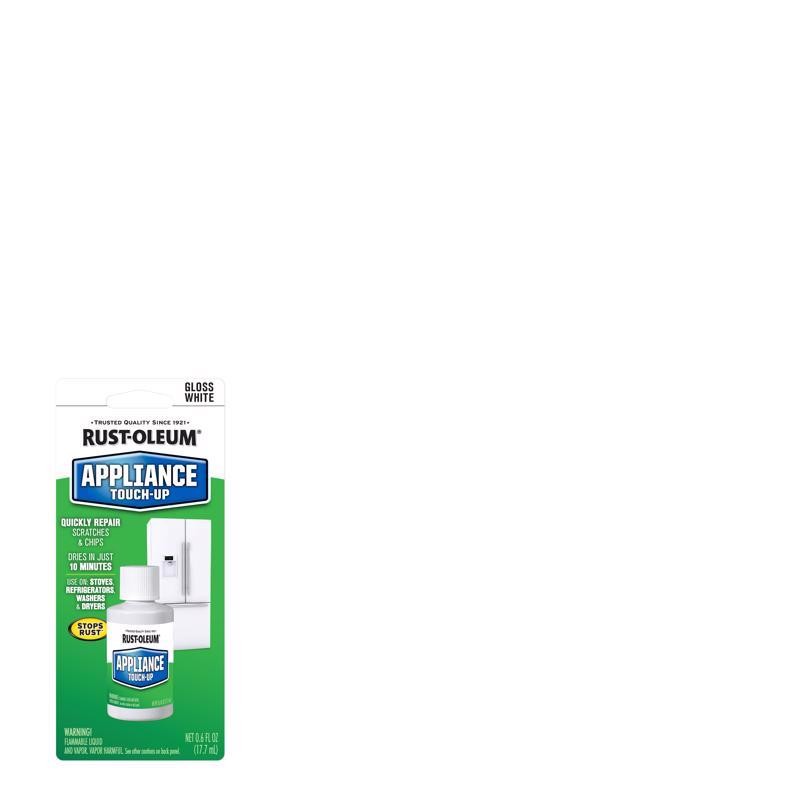 Rust-Oleum Specialty Gloss White Appliance Epoxy Touch-Up 0.6 oz (Pack of 6)