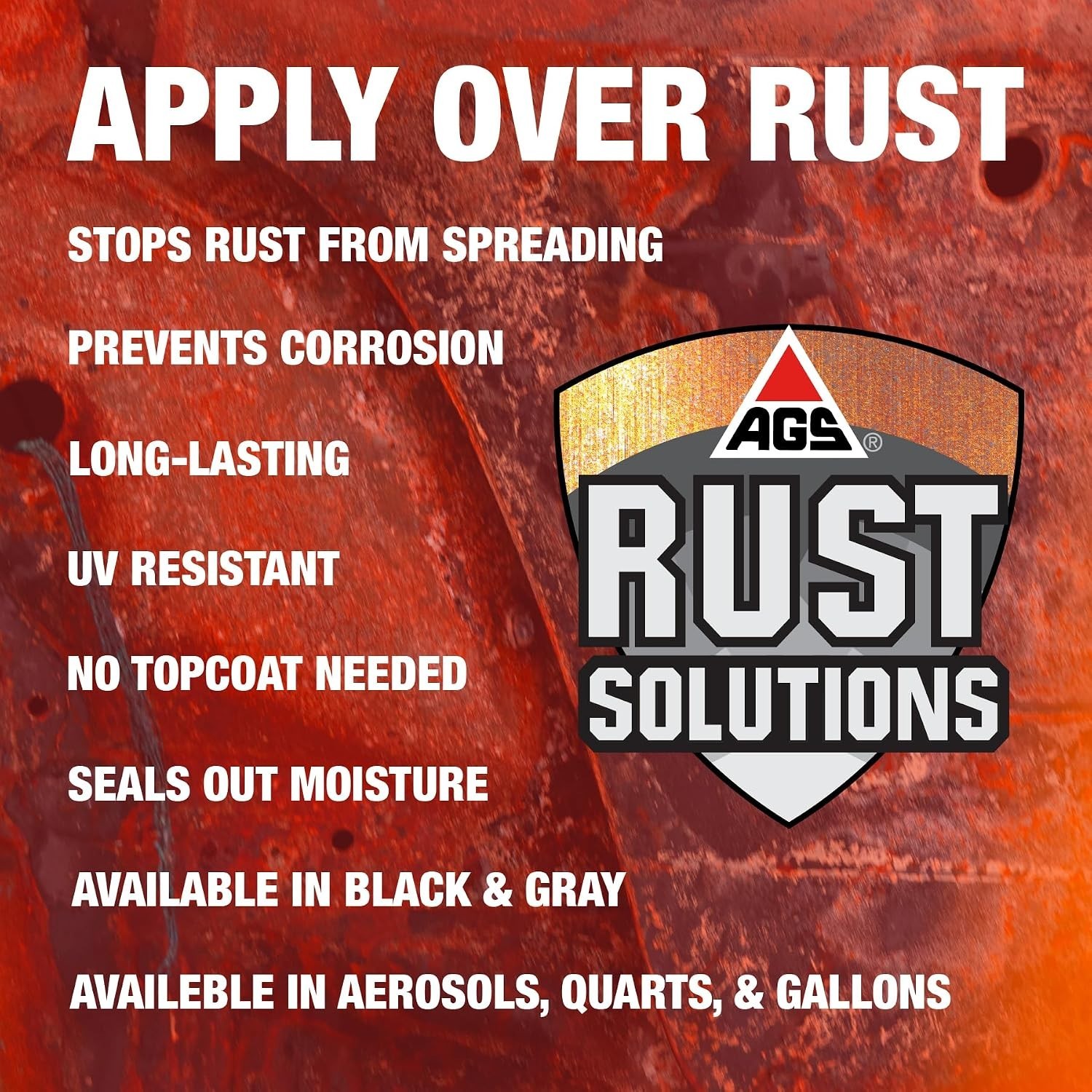 Rust Stop Spray Paint for Metal, 14oz Aerosol Can – Matte Black Finish, Epoxy…