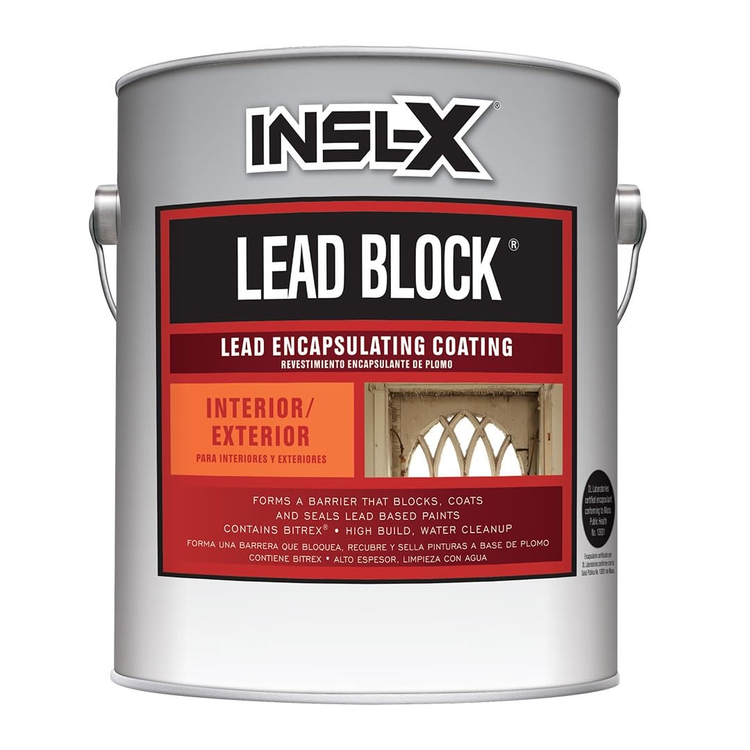Lead Block Lead Encapsulating Acrylic Paint Eggshell White 1 Gallon