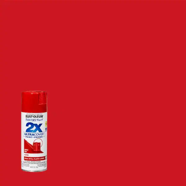 Rustoleum Gloss Apple Red Spray Paint 12 Oz. 2x Ultra Cover