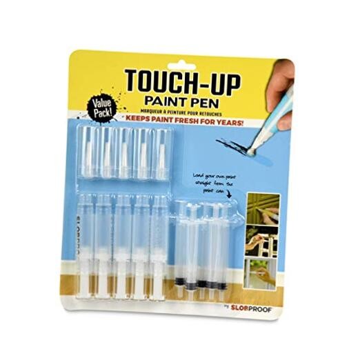 SLB002 Fillable Brush Pens for Interior Touch Ups to Drywall, Cabinets 5 Pack