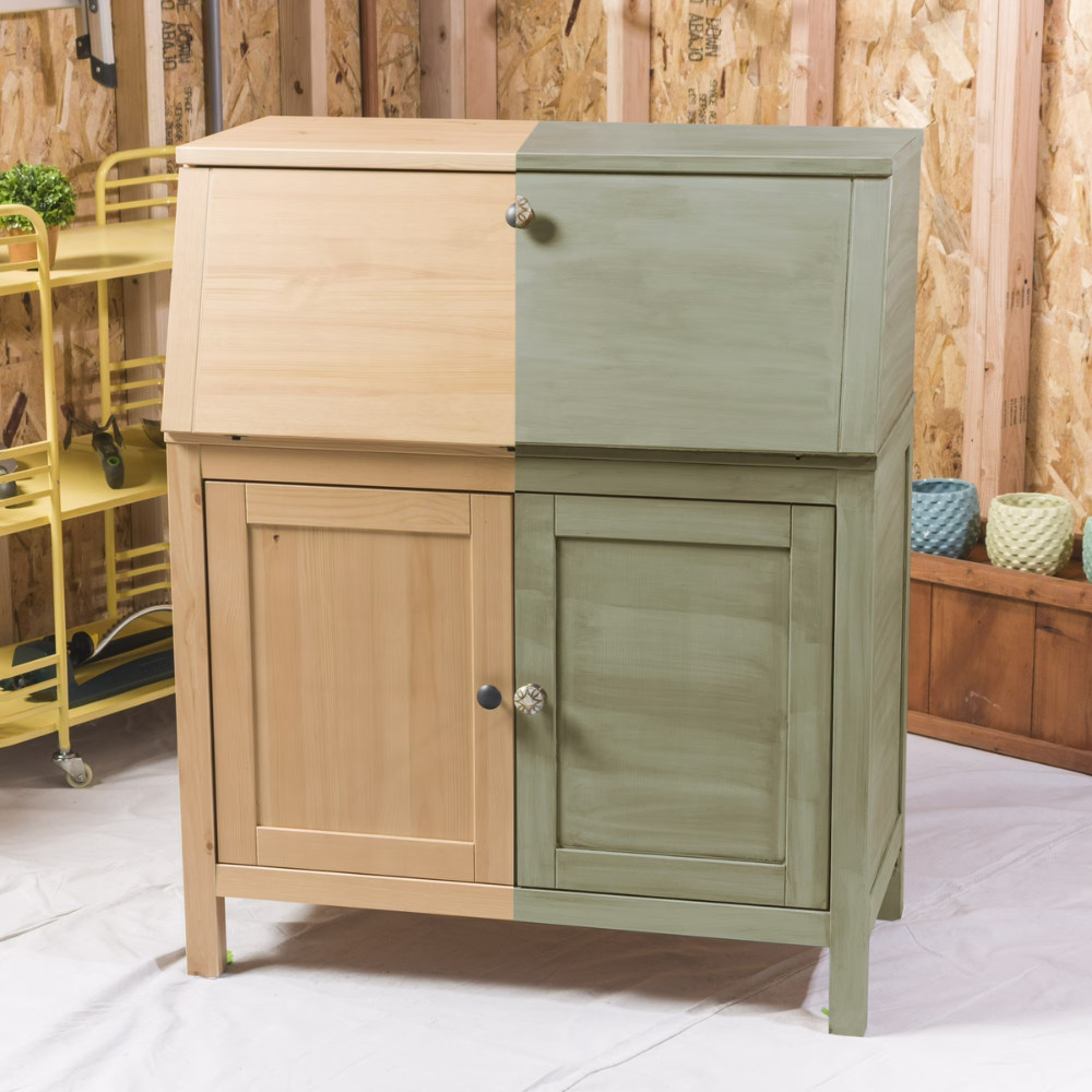 Rust-Oleum Chalked Ultra Matte Paint, Tate Green 32oz Quart Interior Wood Metal