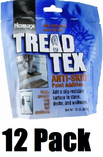 Homax 8600 Tread Tex 1 lb Anti Skid Anti Slip Paint Additive – Quantity 12