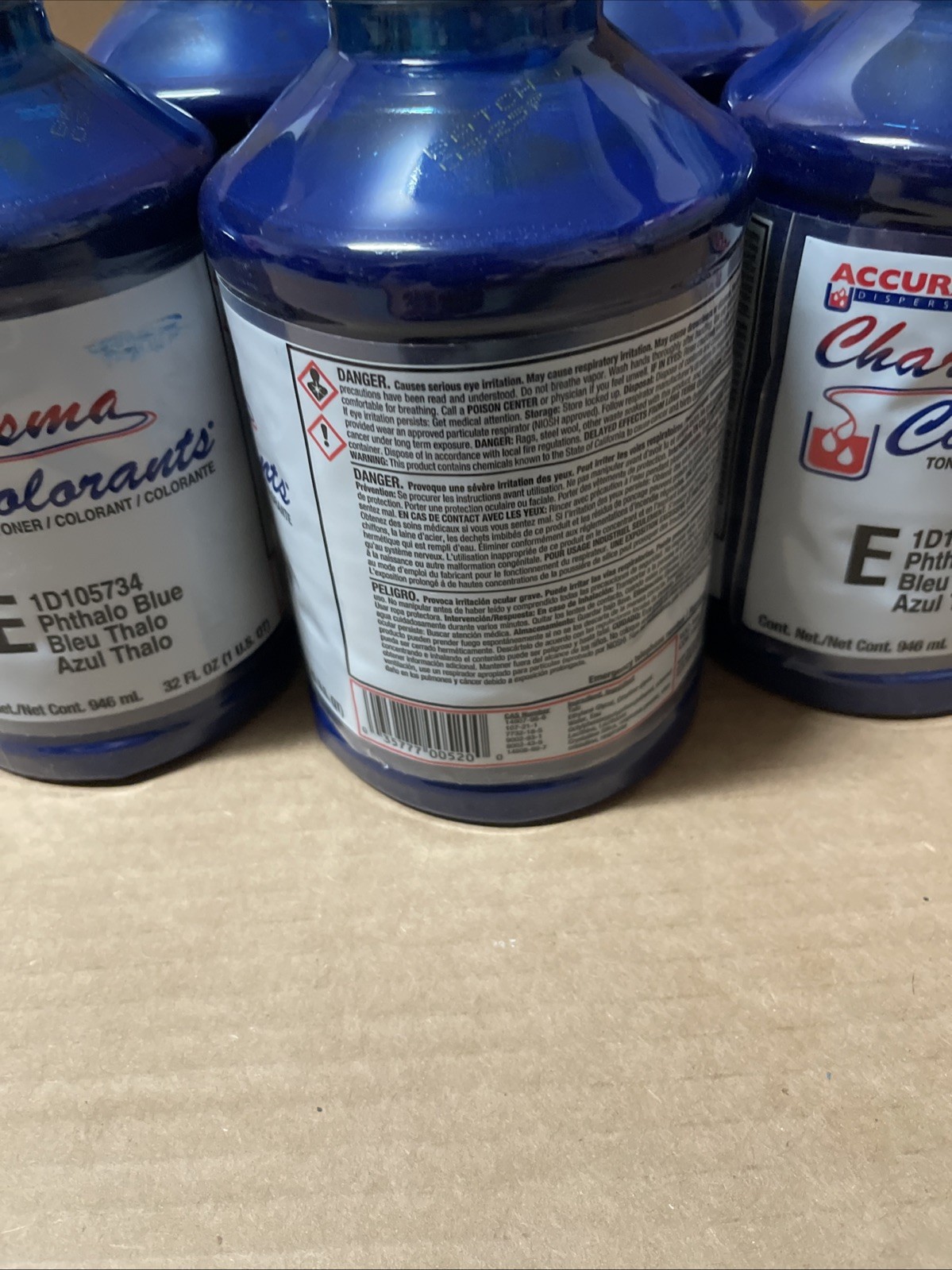 6pc Pack Accurate Charisma Colorant Tint Toner E 1d105734 Phthalo Blue 32 fl oz