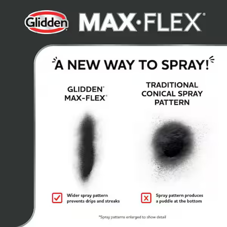 GLIDDEN MAX FLEX Satin Brick Red Interior/Exterior All Surface Spray Paint 12 oz