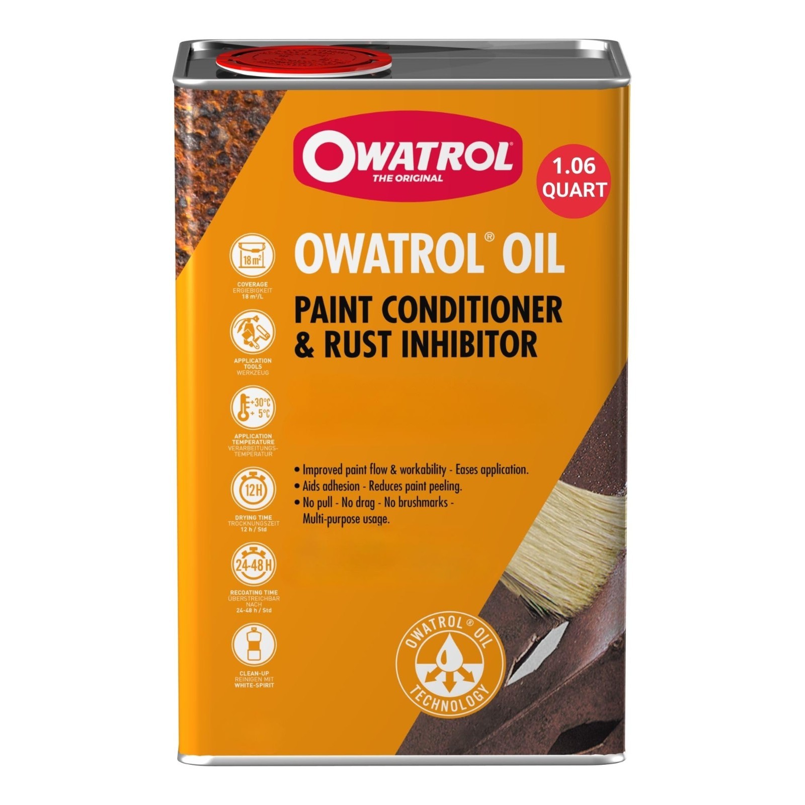 Rust Inhibitor & Paint Conditioner 34 Oz – Prevents Corrosion, Enhances Adhesion