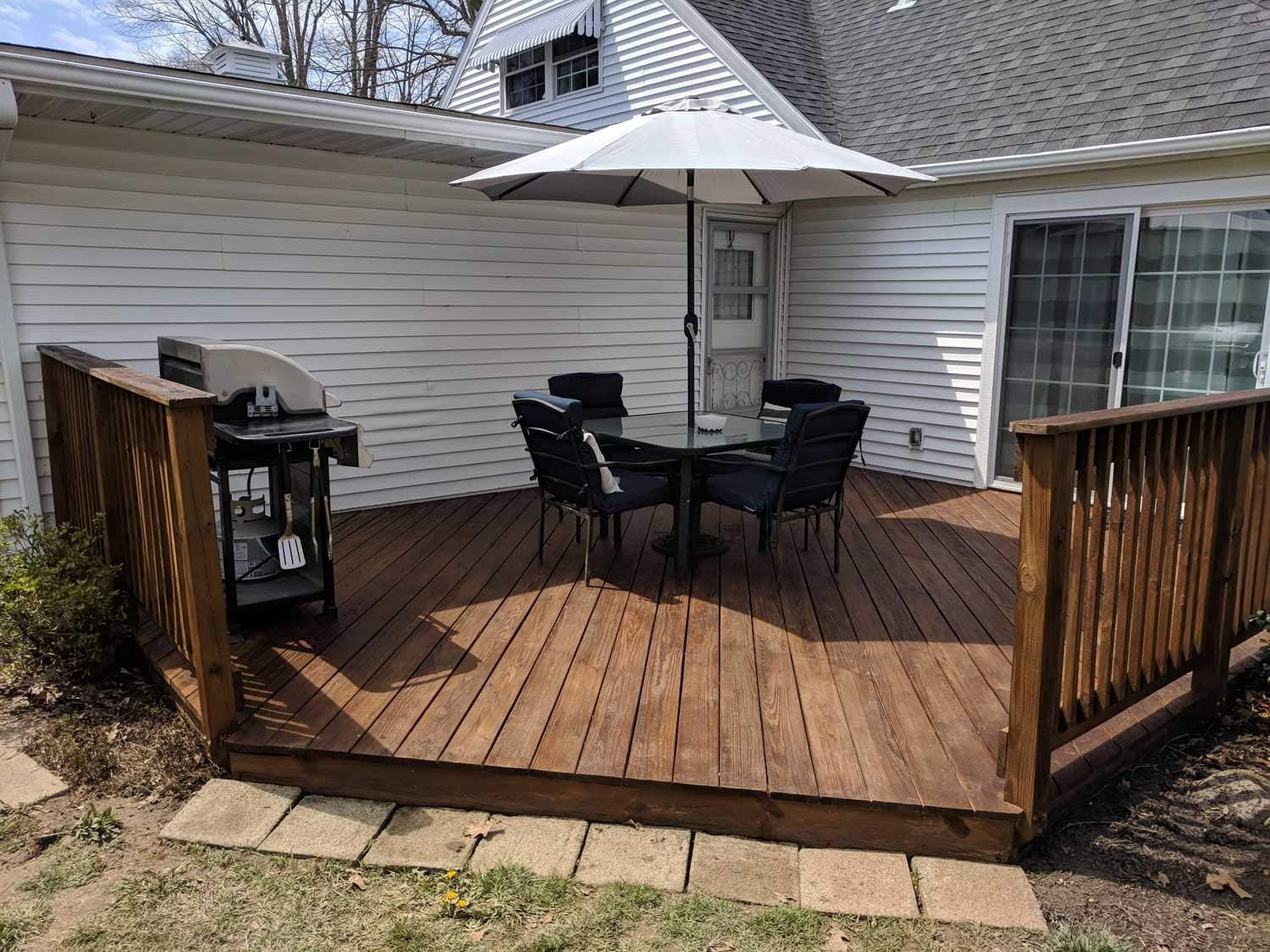 #1 Deck Premium Semi-Transparent Outdoor Wood Stain and Sealer in One – Water Ba