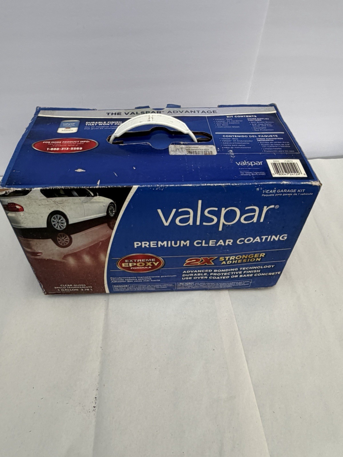 Valspar 81052 Premium Clear Coating Kit 1 Car Garage Brand New
