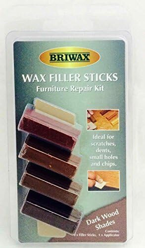 4 x Rustins Briwax Wax Filler Sticks Furniture Repair Kit DARK Shades