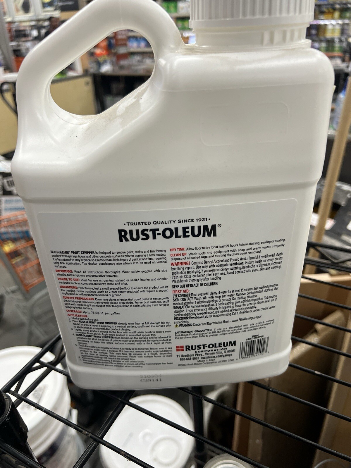 Rust-Oleum Concrete Paint Stripper, 1-Gallon