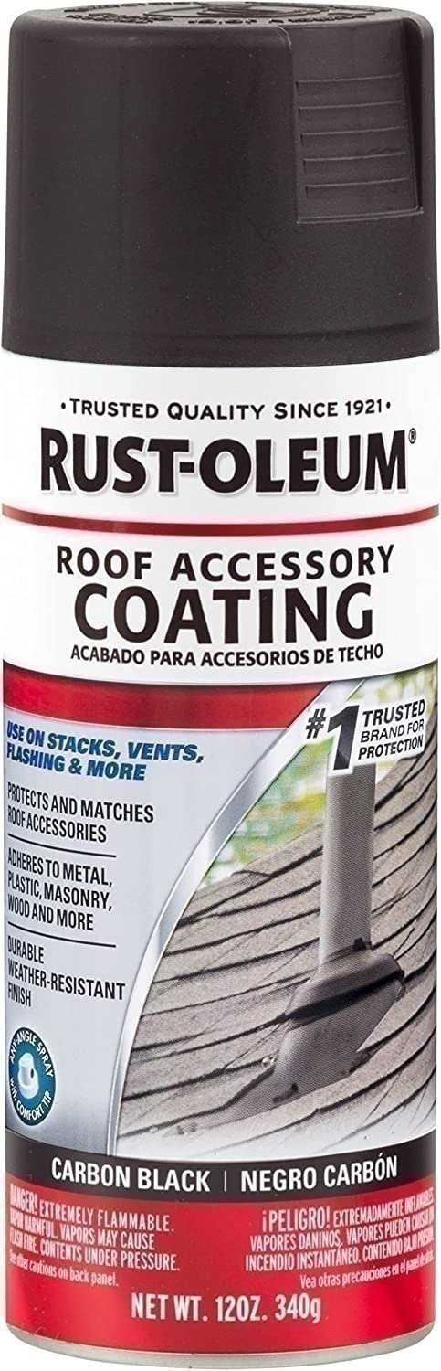 Rust-Oleum 285222 Roof Accessory Spray Paint, 12 oz, Rustic Slate/Brown