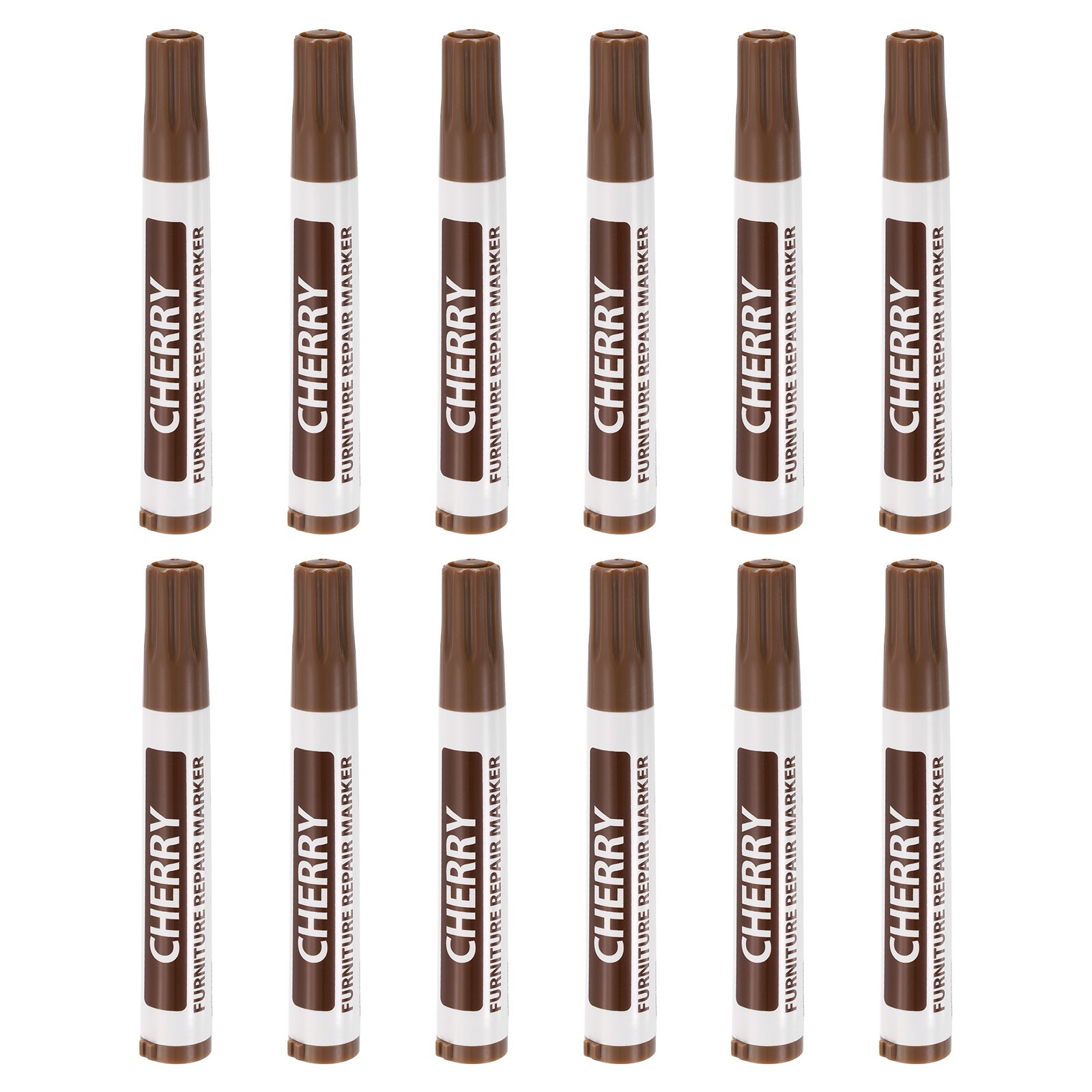 Furniture Repair Wood Markers, 12 Pcs Cherry Touch Up Filler Sticks, Oil Based