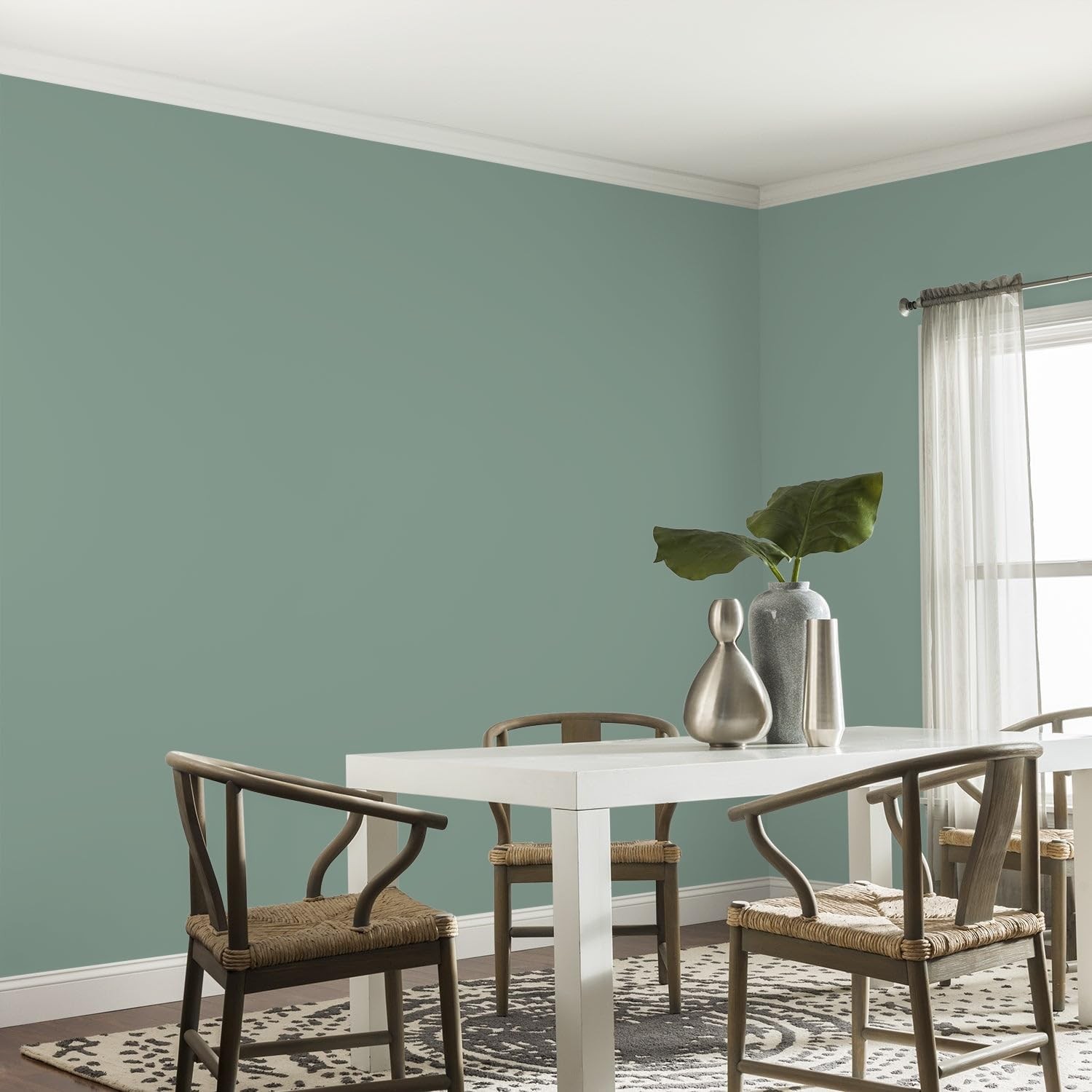 Glidden Interior Teal/Aqua Interior /Paradise Found One Coat Eggshell 1 Gallon