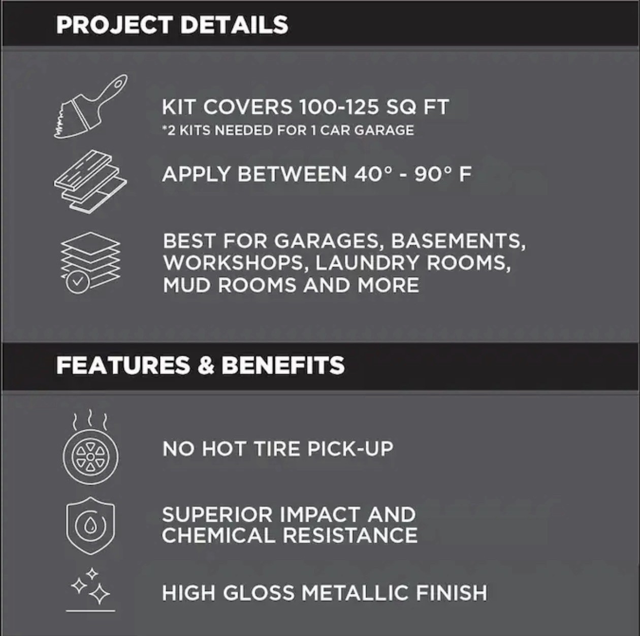 Rust Oleum RockSolid 2-part Silver Polycuramine Concrete and Garage Floor Paint
