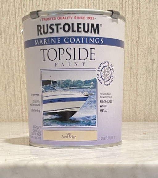 Rust-Oleum 207003 Marine Coatings Topside Paint – Quart – Gloss Sand Beige
