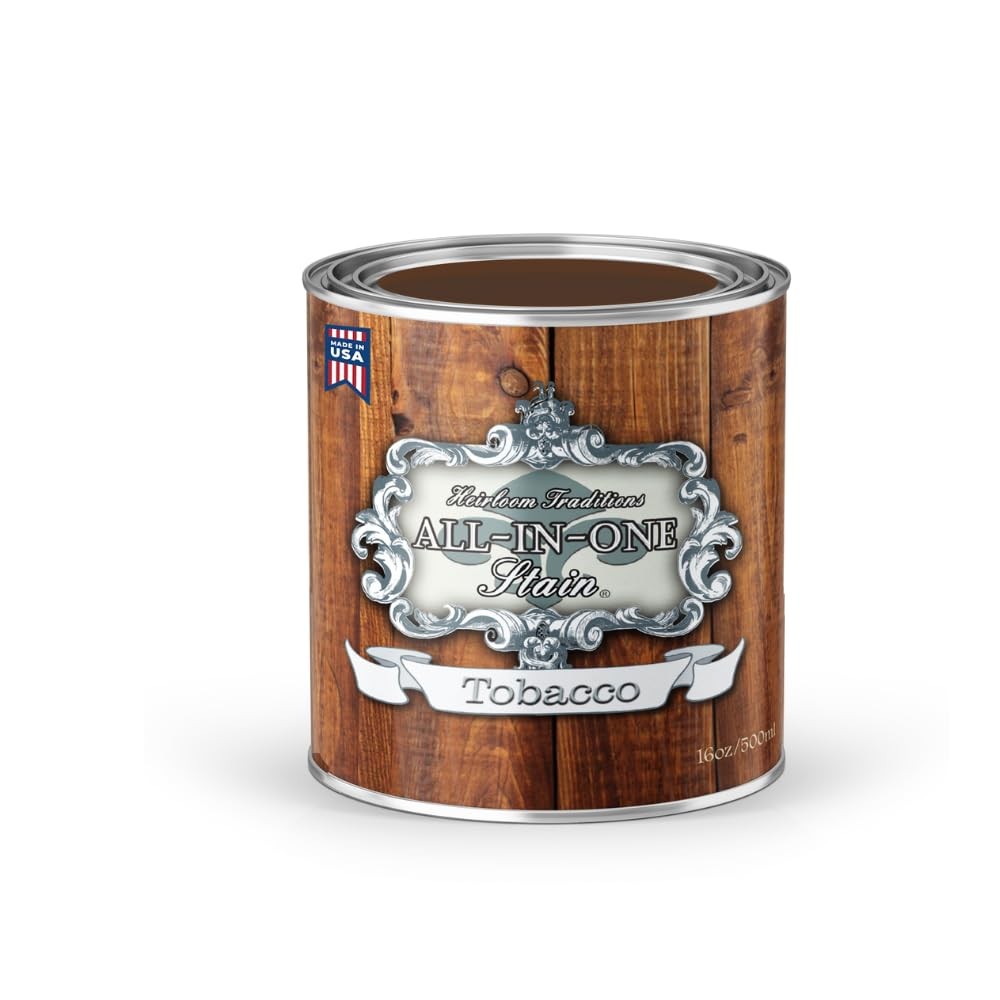 Heirloom Traditions All-in-ONE Gel Stain, Tobacco (Rich Brown), Pint – No San…