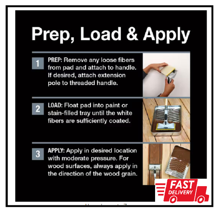 7 In. Exterior Stain Pad Applicator Refill