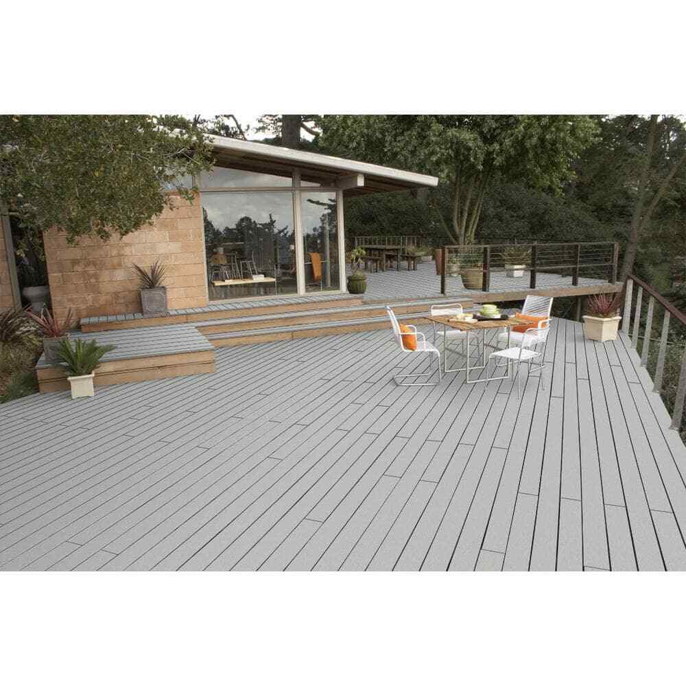 BEHR Advanced DeckOver 5 Gal SC-365 Gray Smooth Solid Exterior Wood & Concrete