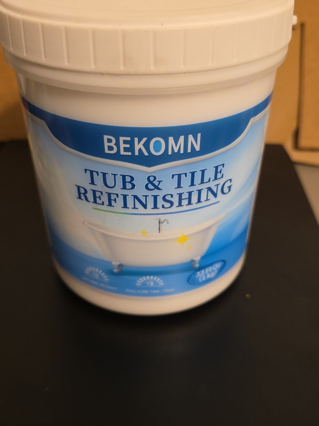 Bekomn Tub & Tile Refinishing Bathtub 33 fl oz WHITE Exp 3/15/27 Sealed