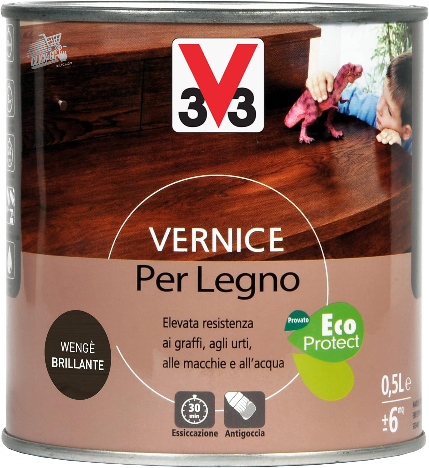 Glossy Wengé Wood Paint 0.5L