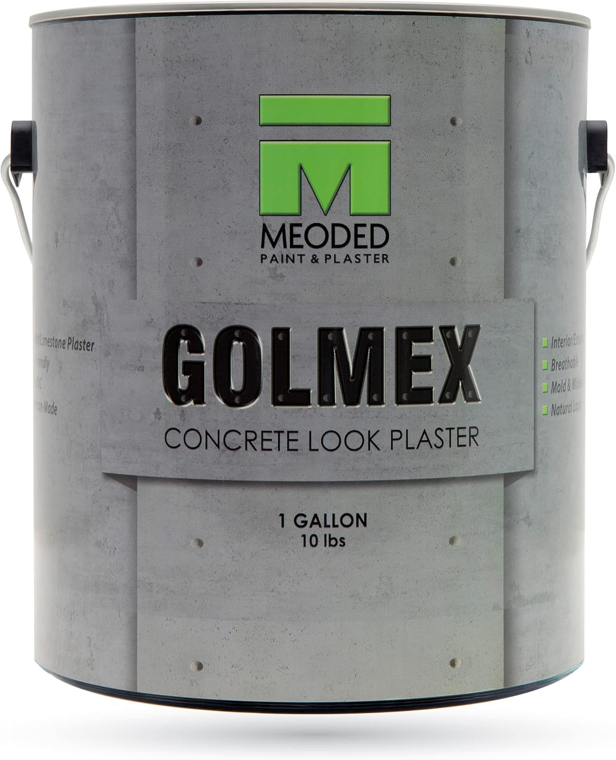Golmex Concrete Look Plaster – Lime/Cement Finish for Walls, Interior & Exterior