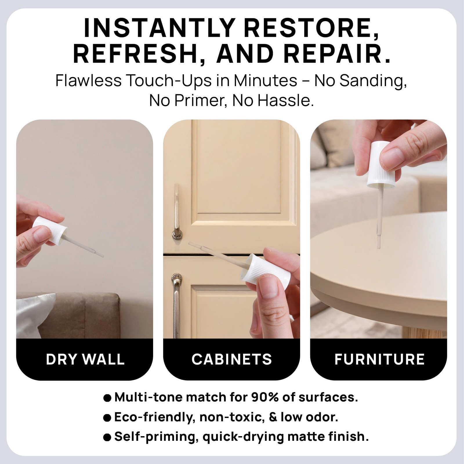 spot. Touch-Up Paint | Matte Finish for Cabinets, Walls, Doors & Furniture | …