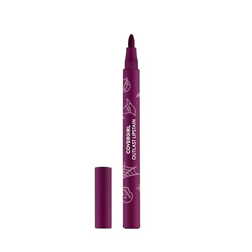 Covergirl Outlast Lipstain, 91 Extra Witchy, Smooth Application, Precise Pen
