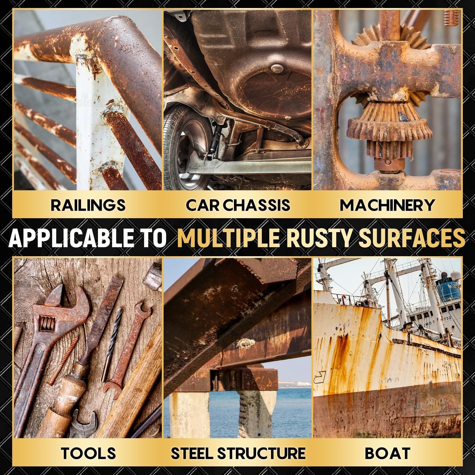 Rust Converter for Metal 2 in 1 Rust Converter Metal Primer 35 oz Black Rust …