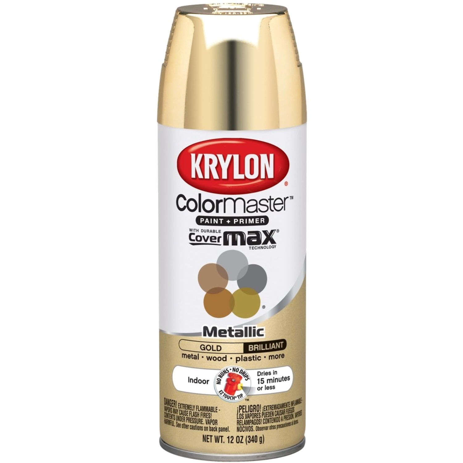 Metallic Gold Spray Paint + Primer – Indoor/Outdoor