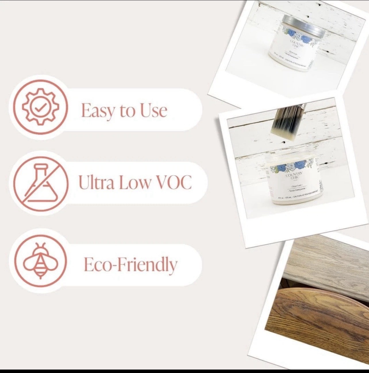 NEW Clear Coat – Eco-Friendly Clear Satin Sheen Top Coat for Chalk Furnitur…