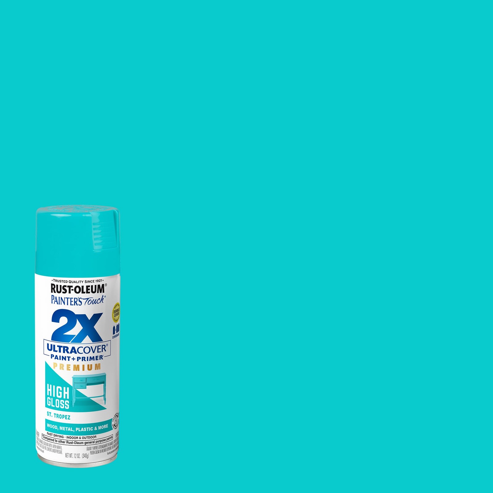 Painter’s Touch 2X St. Tropez High Gloss Spray Paint 12 Ounce Durable Finish