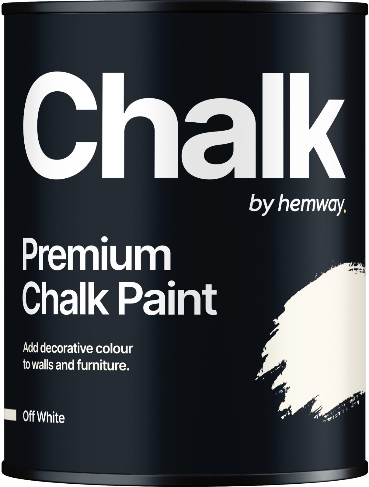 Hemway Off White Chalk Paint Matt Wall Furniture Chic Shabby Vintage Chalky – 1L