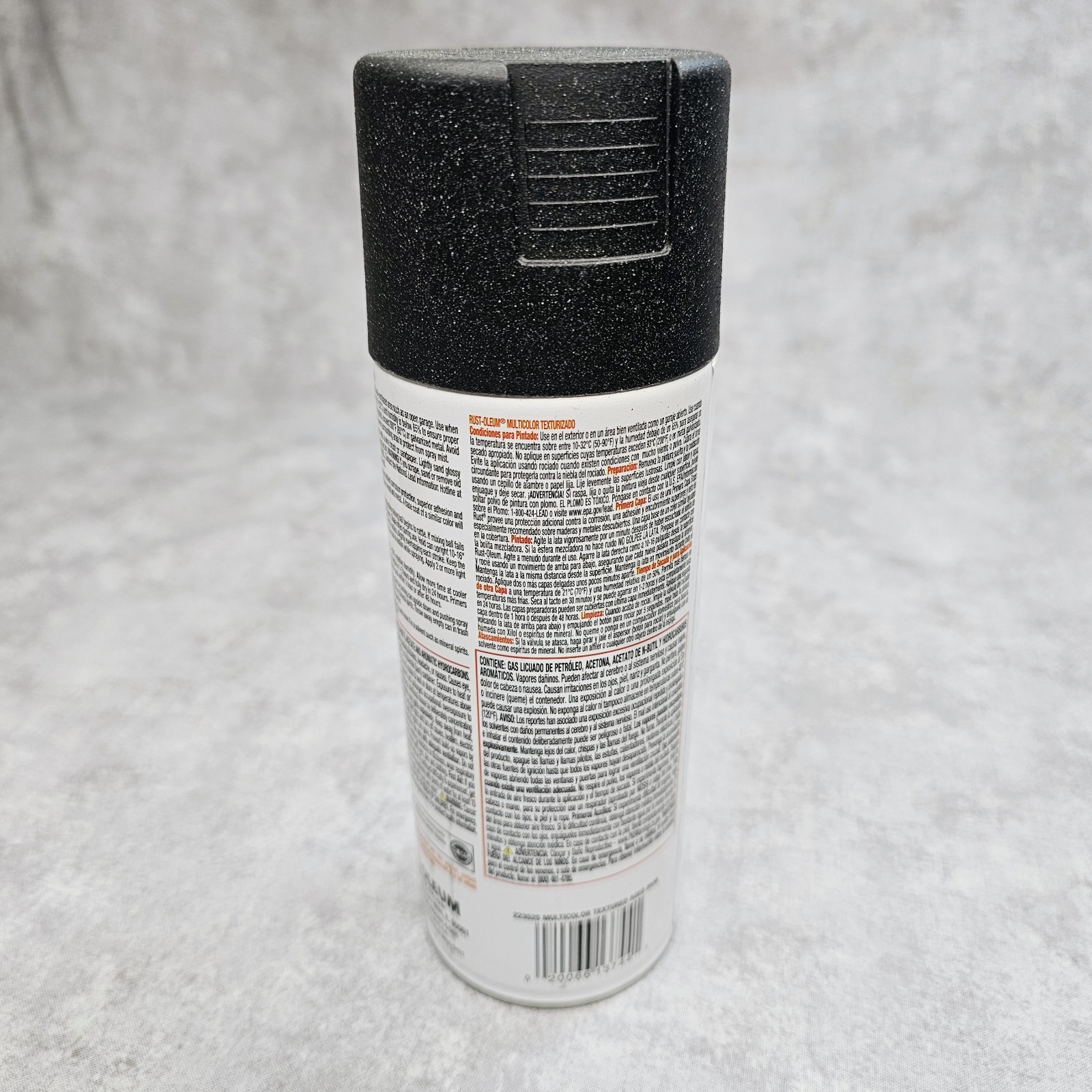 Rust-Oleum Textured Spray Paint Aged Iron Black 12 Oz For Metal Wood Concrete