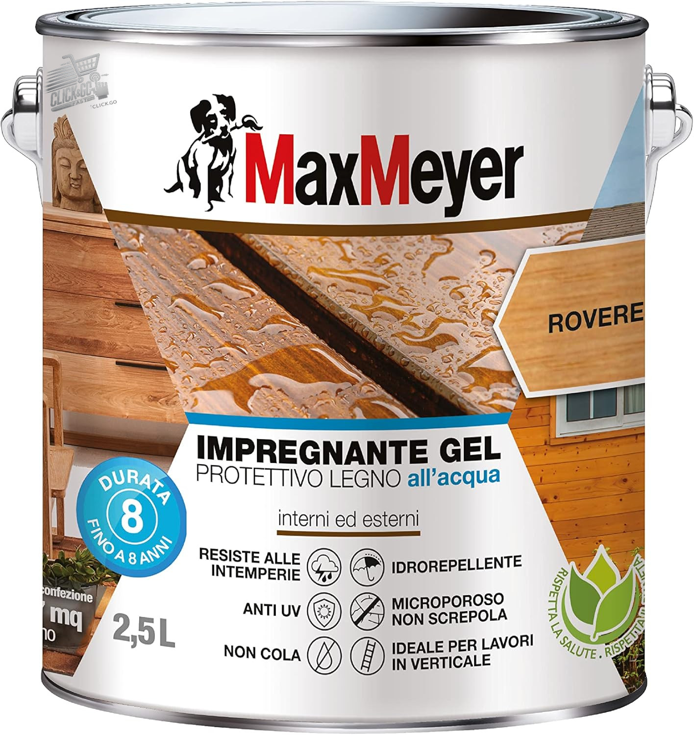 MAXMEYER PINE WOOD WATER GEL IMPREGNATOR PAINT HOLDER EXTERIOR TREATMENT 75