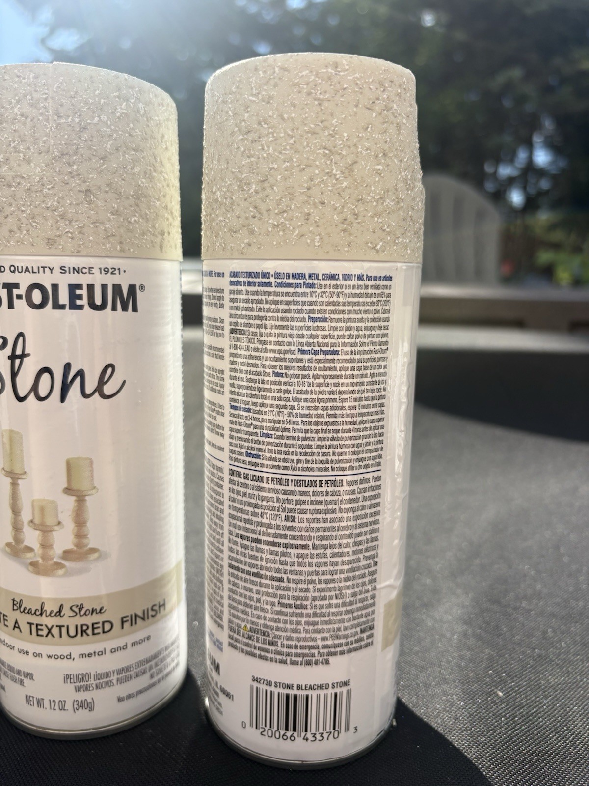 3 Rust-Oleum 342730 Bleached Stone Create Textured Finish 12oz ea Aerosol Spray