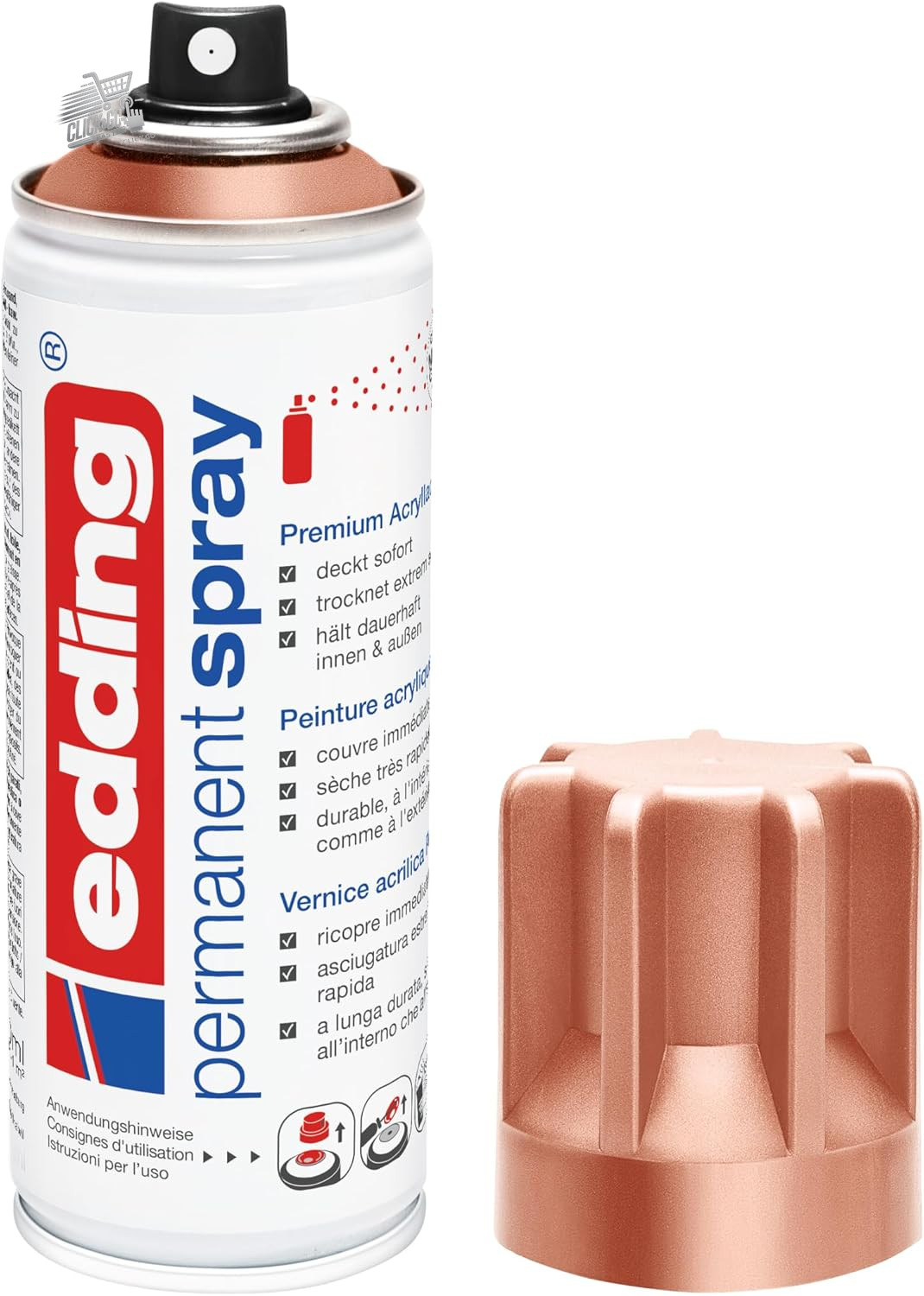 Acrylic Spray Paint Precious Copper Matte 200ml Metal Wood Glass Ceramic 52