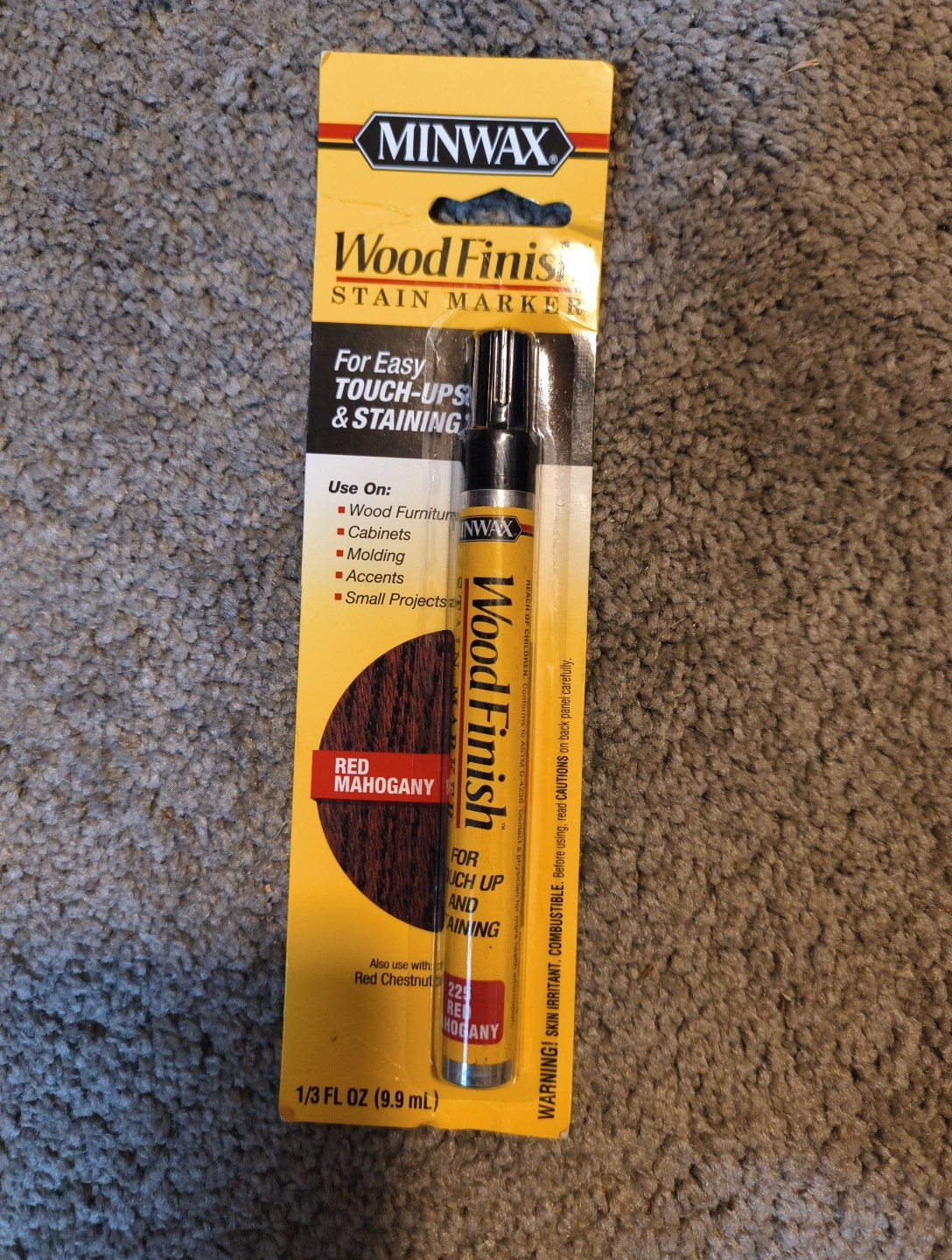 RED MAHOGANY Minwax Wood Finish Stain Marker – For Easy Touch Ups & Staining