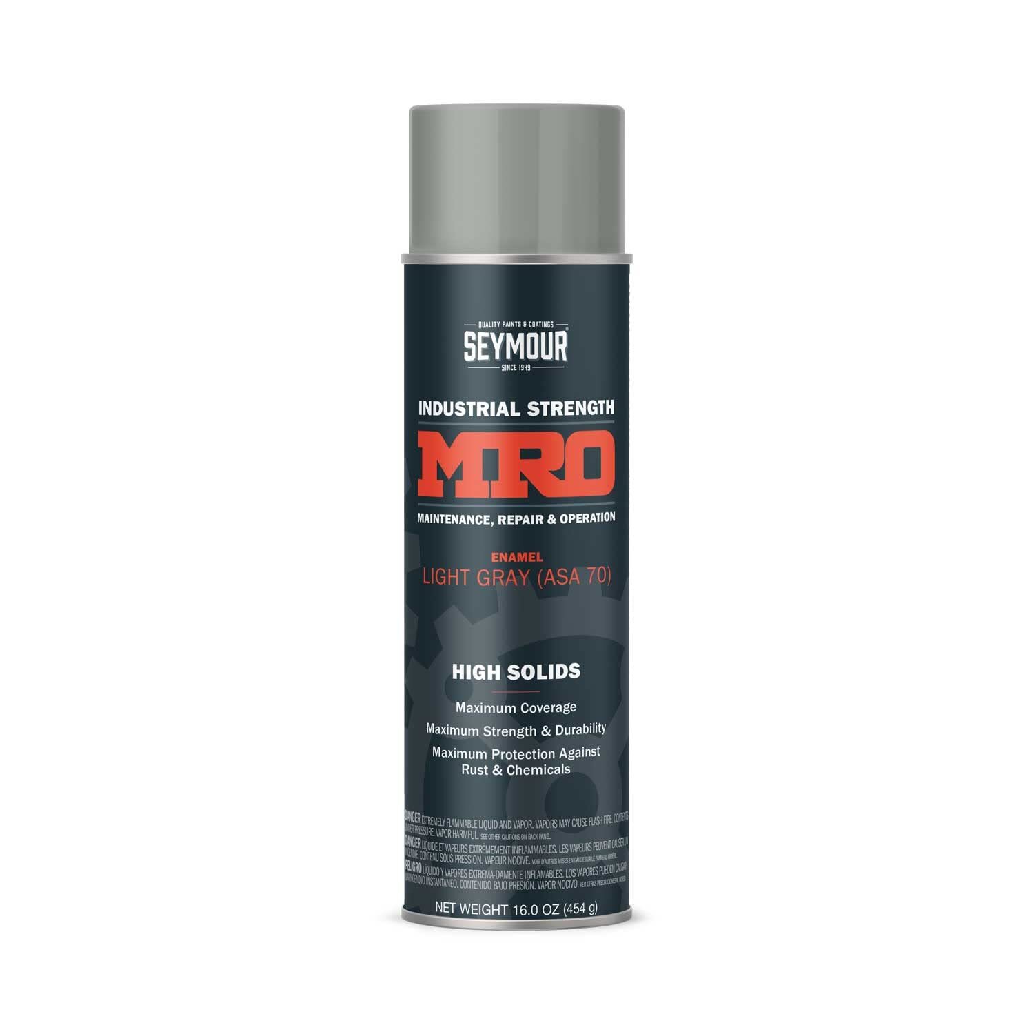 SEYMOUR 620-1418 Industrial MRO High Solids Spray Paint Light Machinery Gray …