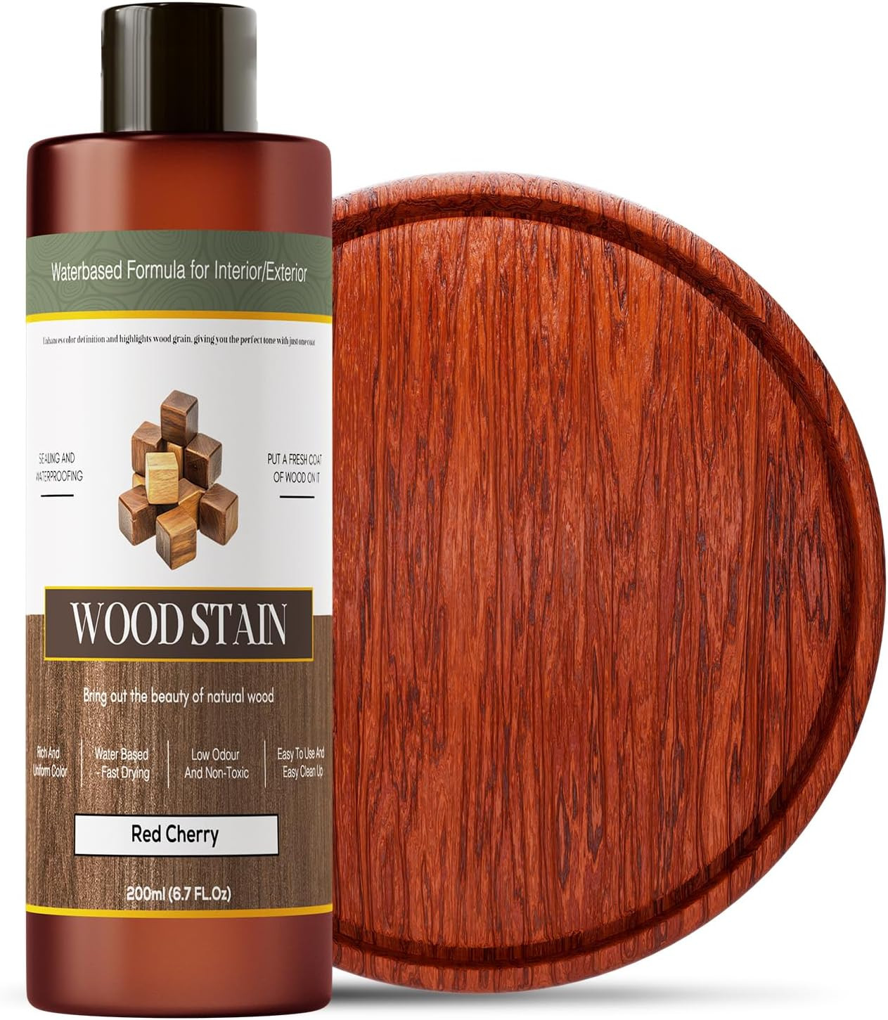Wood Stain – Stain for Wood – Natural Stain for Furniture – Water Based | Fast