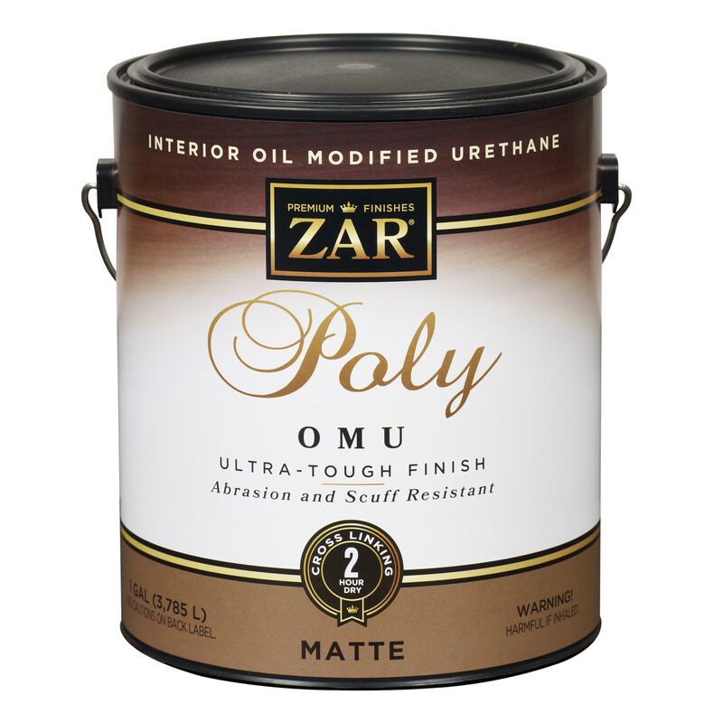 ZAR 36413 Ultra Max Matte Clear Waterborne Oil Polyurethane 1 gal. (Pack of 2)