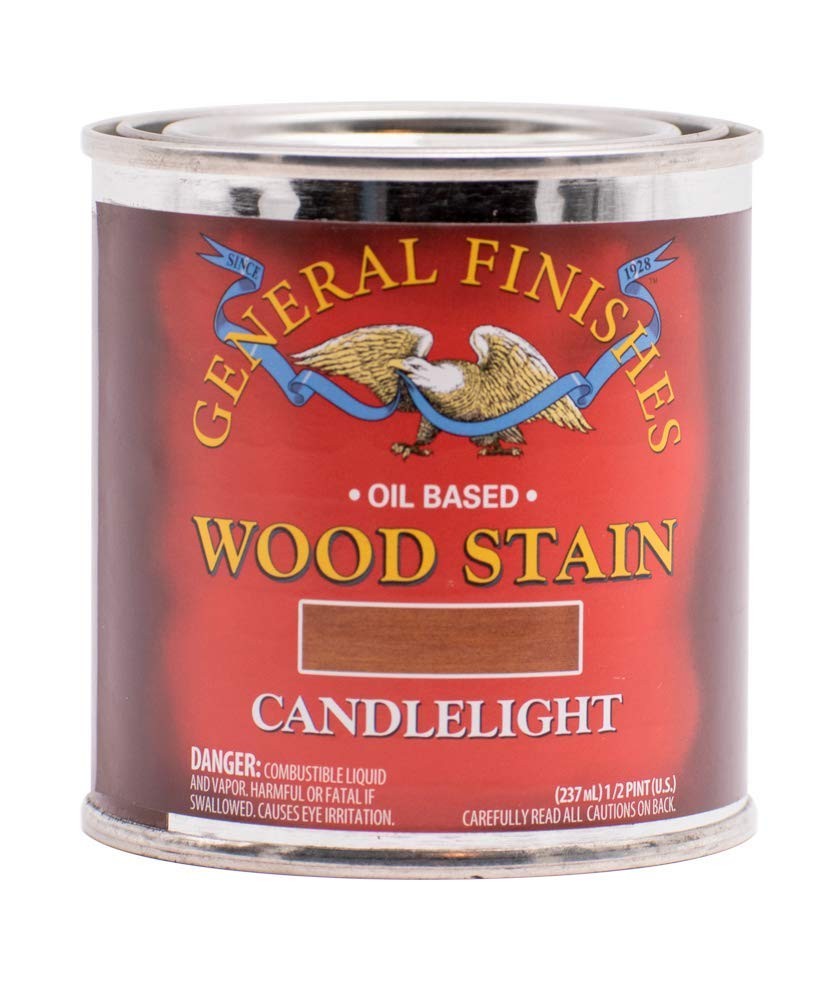 Oil Based Penetrating Wood Stain, 1/2 Pint, Candlelight