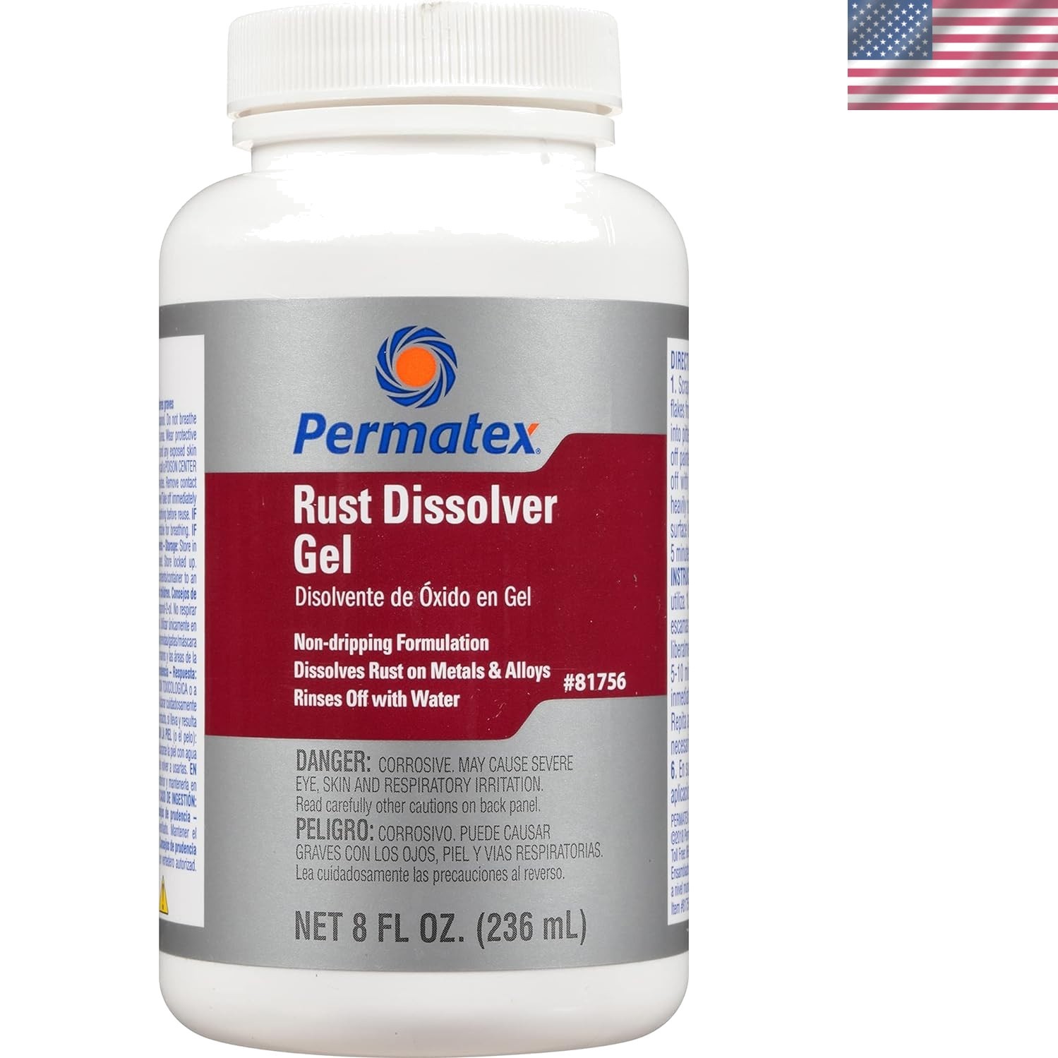 Quick-Acting Rust Dissolver Gel 8 oz – Ideal for Automotive & Machinery Needs