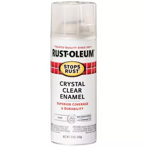 12 Oz. Protective Enamel Gloss Crystal Clear Spray Paint