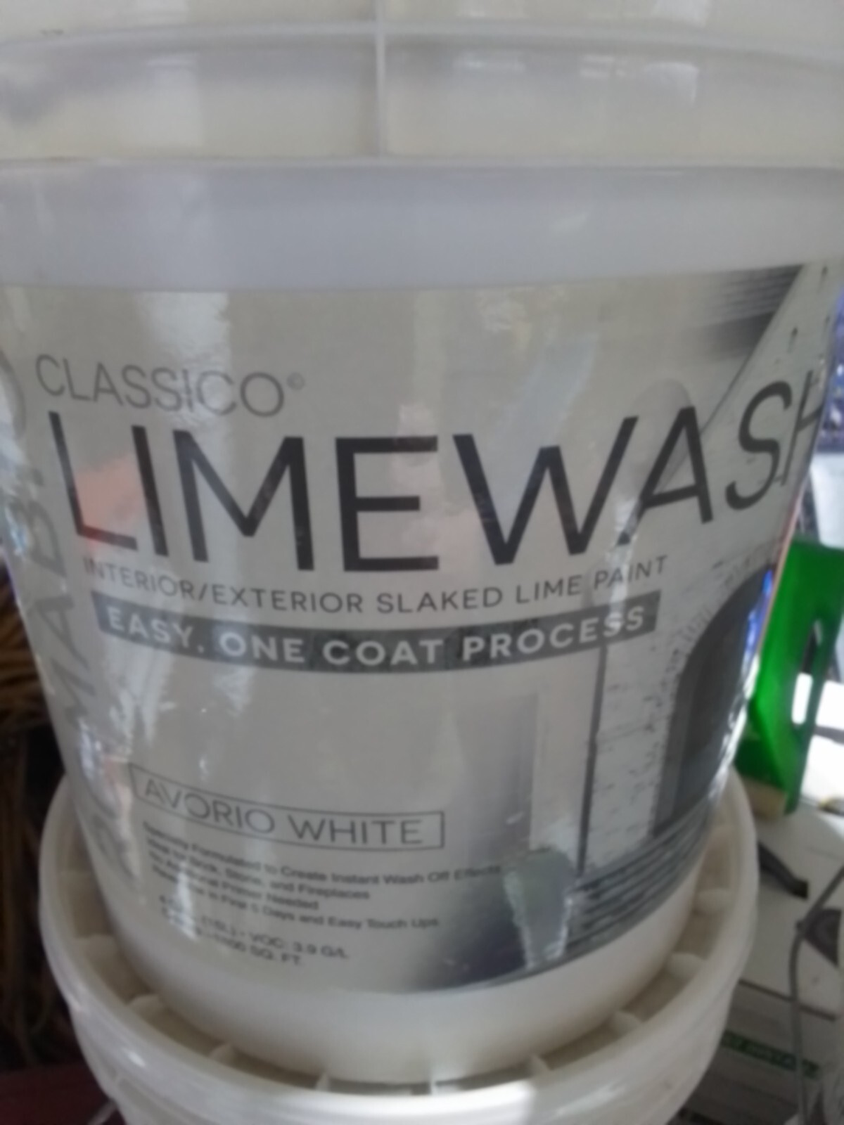Romabio Classico Limewash Interior/Exterior Paint, Ovoroi White, 15L / 4gal