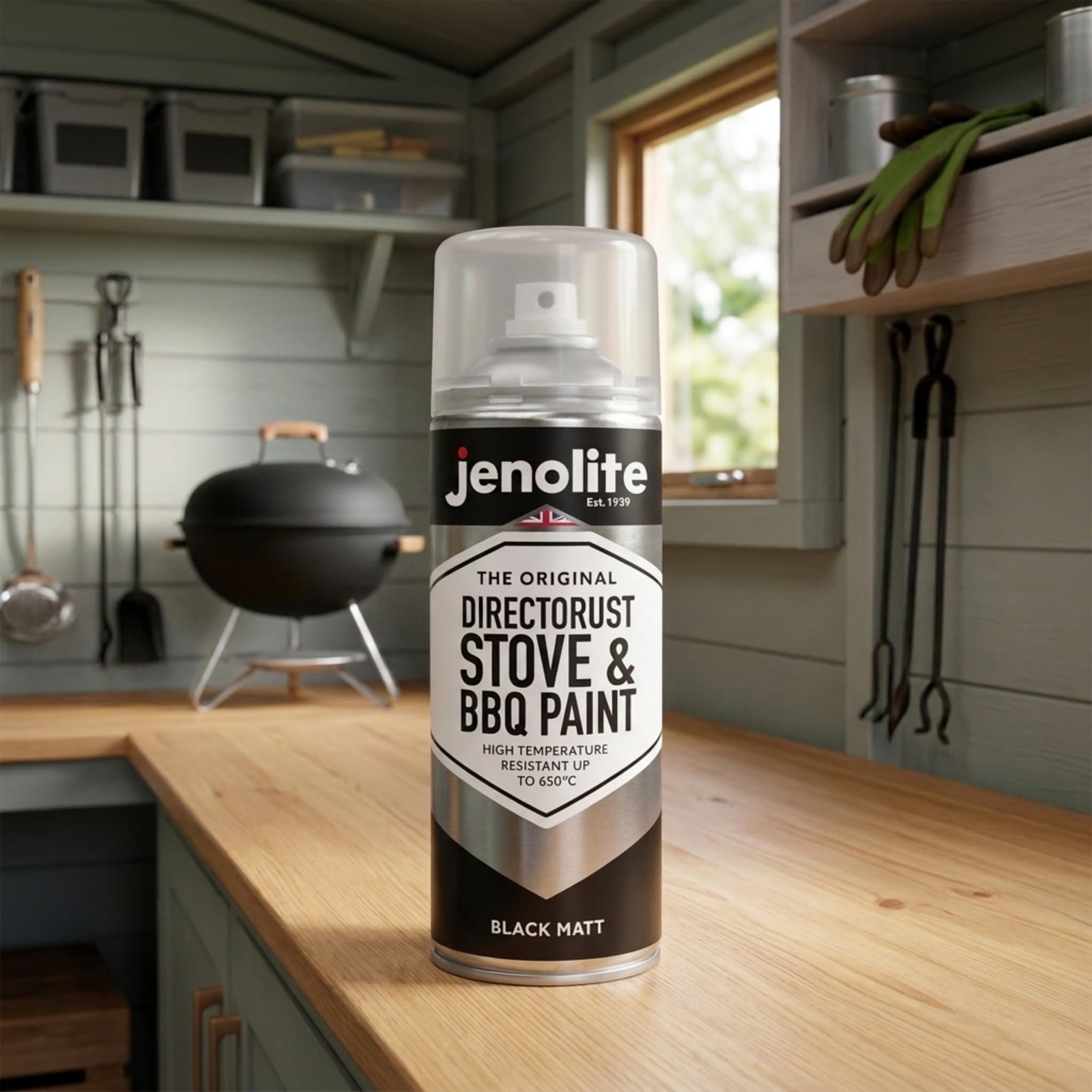 Directorust High Heat Spray Paint for Metal – BLACK – Smooth Matte Finish BBQ…