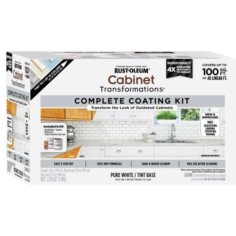 Rust-Oleum Cabinet Transformations Satin White Tint Base Cabinet Refinishing