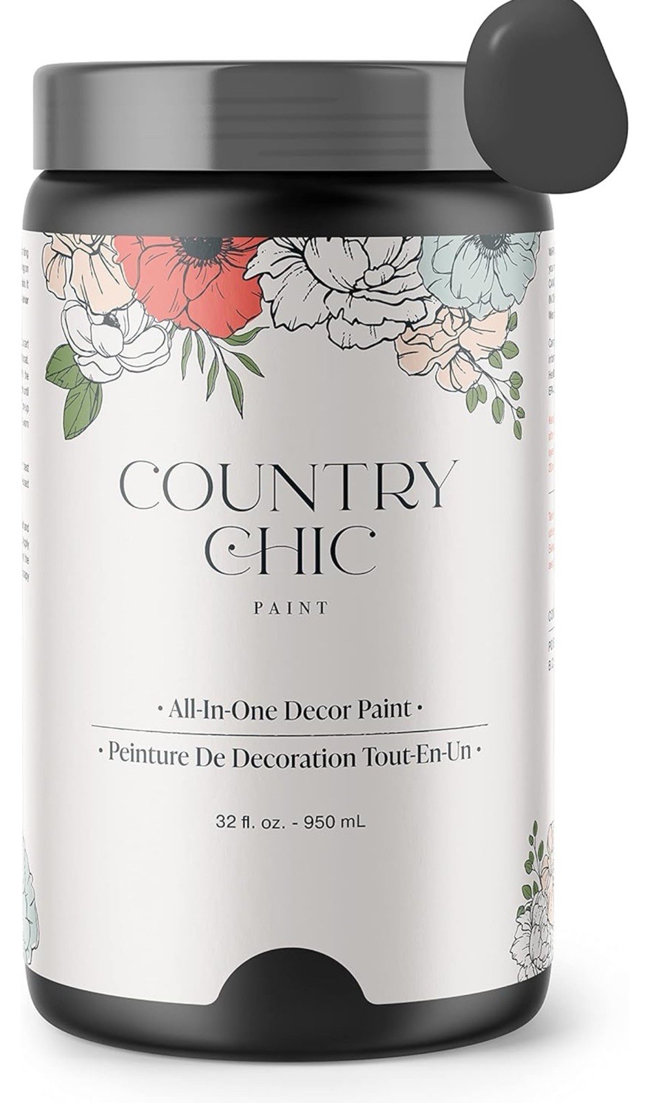 COUNTRY CHICK CHALK PAINT – LIQUORICE – 32oz