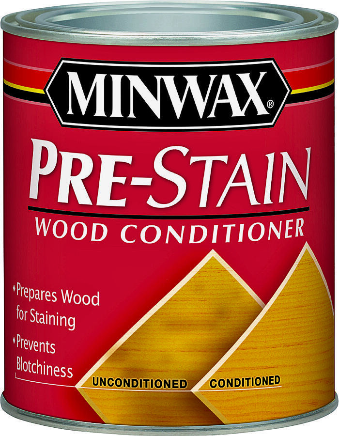 Minwax 61500444 Pre-Stain Wood Conditioner, Clear, Liquid, 1 qt, Can